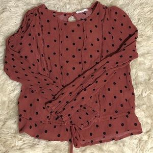 Burgundy Elodie blouse size S